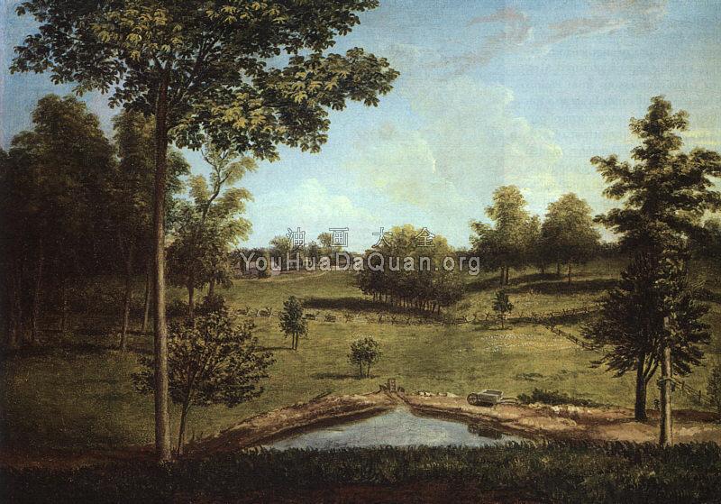 Landscape Looking Towards Sellers Hall from Mill Bank - 查尔斯·威尔森·皮尔